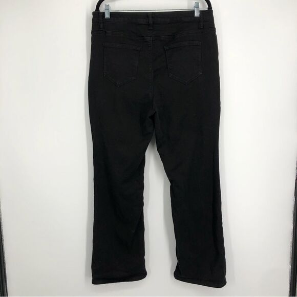 WOMAN WITHIN Straight Leg Stretch Jean Black Size 18W - Picture 3 of 9